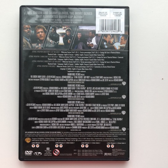 4/$20 Lethal Weapon 4 Film Favourites DVD - Picture 2 of 4